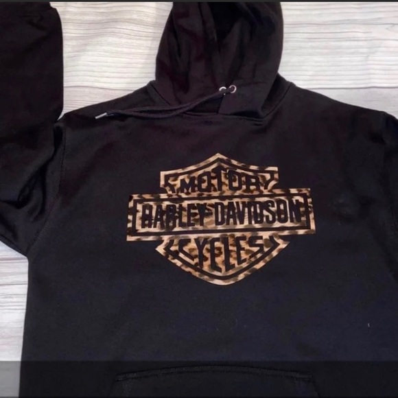 Harley-Davidson Leopard Hoodies - Picture 3 of 7
